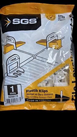 SGS 6173 DERZ SEVİYE TESPİT KLİPSİ 1MM (100AD)
