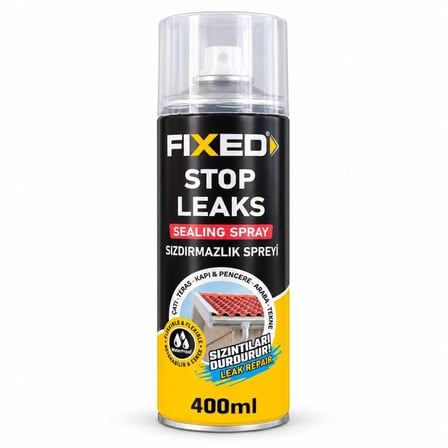 SGS Şeffaf Sızdırmazlık Spreyi 400 ml F-180 Su Kaçağı ve Çatlak Yalıtımı