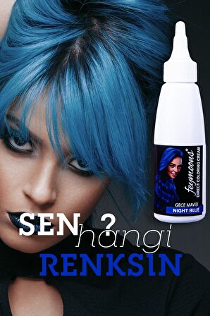 Yarı Kalıcı Saç Boyası Gece Mavisi 120ML FEYBOYA1001