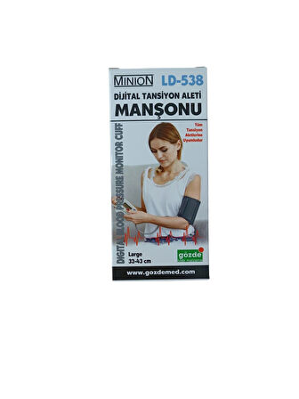 Tansiyon Aleti Manşonu - Geniş Manşon Tansiyon Aleti 32-43 cm