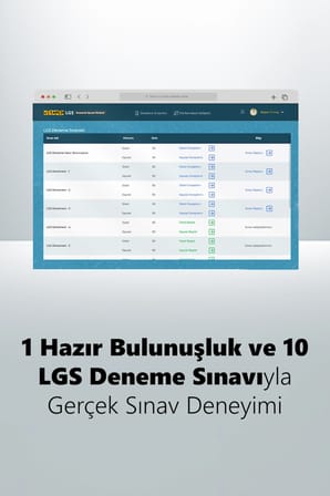 Vitamin LGS 2027 Deneme Sınavı Paketi - 11 Online Deneme (10 LGS + 1 HBS) - PDF ve Video Çözümlü (Sadece Dijital Lisans)