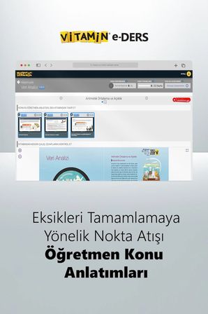 Vitamin 6. Sınıf Matematik (e-Ders) | 2285 Yeni Nesil Soru, 1887 Dakika Video | Yazılıya Hazırlık