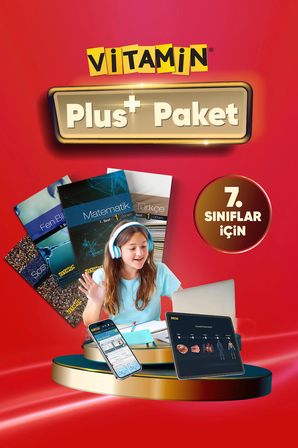 Vitamin 7. Sınıf Plus Paket Dijital Eğitim Seti MEB Uyumlu Dijital İçerikler 8 Kitap 8000 Yeni Nesil Soru 2 Haftada 1 Rehberlik Görüşmesi ve Veli Bilgilendirme Raporları