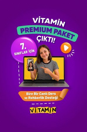 6 + 7. Sınıf Premium Paket - 7. Sınıf 8 Kitap Basılı Set + 6 ve 7. Sınıf Dijital Platform + 30 Canlı Özel Ders ve Rehberlik Koçluk Seti (LGS Altyapı)