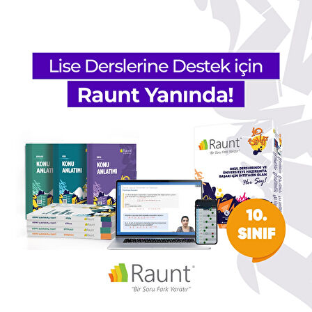 10. Sınıf (13 Kitap, Mobil/Web) Yapay Zekalı, Ders Destek Seti