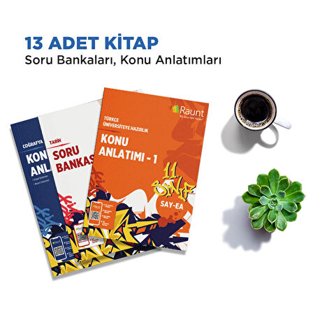 11. Sınıf Eşit Ağırlık (26 Kitap, Mobil/Web) Yapay Zekalı,  Üniversiteye Hazırlık Seti