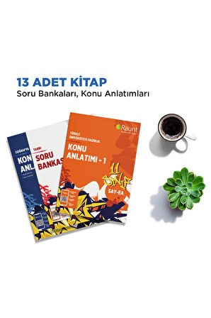 Raunt 11. Sınıf Eşit Ağırlık Hazırlık Paketi (YKS 2026) | Koçluk, 27 Parça Yayın Seti ve 17 Deneme Sınavı