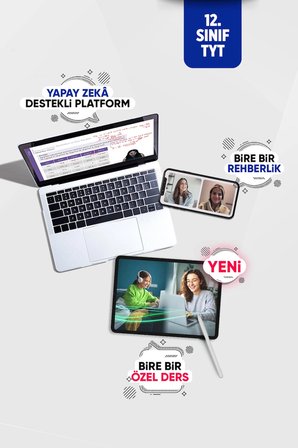 Raunt Premium YKS 2027 TYT Hazırlık Seti (Sadece Dijital Lisans) - Yapay Zeka Destekli TYT AYT Sözel Online Eğitim Paketi (30 Canlı Özel Ders + Birebir Sınav Koçluğu Dahil)