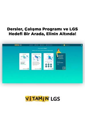 Vitamin 8. Sınıf LGS 2027 Sınava Hazırlık Seti - 28 Soru Bankası + 13 Deneme Sınavı - LGS Süper Tam Set Yapay Zeka Destekli Dijital Platform