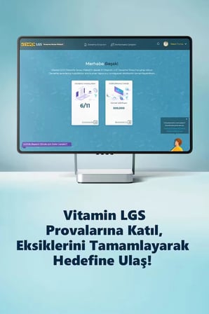 Vitamin 8. Sınıf LGS 2027 Sınava Hazırlık Seti (Sadece Dijital Lisans) 8. Sınıf LGS Tüm Dersler 8.000 Soru 10 Online Deneme Sınavı 30 Canlı Özel Ders + Birebir Sınav Koçluğu