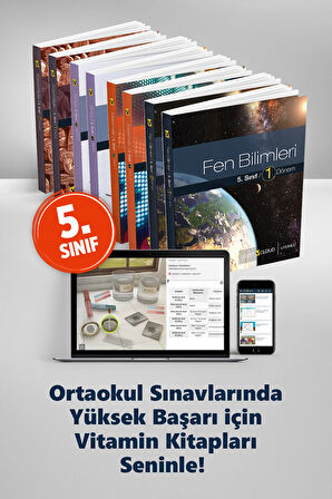 Vitamin 5. Sınıf Kitap ve Dijital Eğitim Seti | MEB Uyumlu – Eksik Tamamlama Sistemi