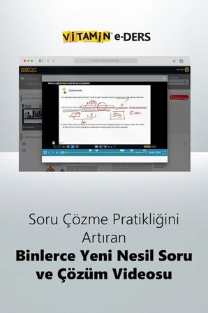 Vitamin 7. Sınıf Fen Bilimleri (e-Ders) | 1568 Yeni Nesil Soru, 1790 Dakika Video | 3D Objeler