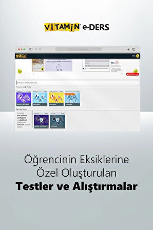 Vitamin 8. Sınıf LGS Matematik (e-Ders) | 2219 Yeni Nesil Soru, 1544 Dakika Video | Yazılıya Hazırlık