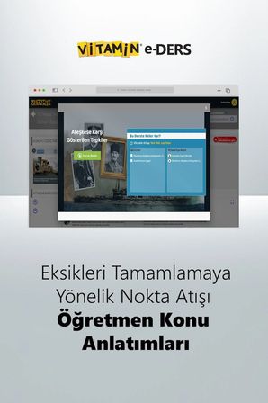 Vitamin 8. Sınıf LGS İnkılap Tarihi (e-Ders) | 2095 Soru, 2591 Dakika Video | Animasyonlu Haritalar