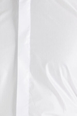 Gk 148 Slim Fit Duble Manşet Ata Yaka Beyaz Damatlık Smokin Gömlek