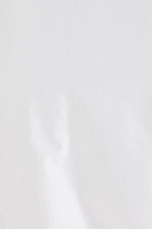 Gk 157 Slim Fit Pamuk Saten Uzun Kol Klasik Beyaz Gömlek 