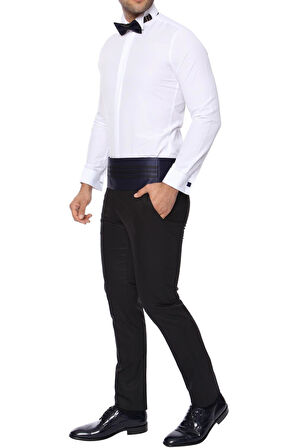 P 1015 Slim Fit Siyah Klasik Pantolon
