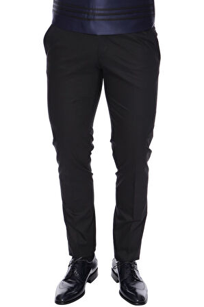 P 1015 Slim Fit Siyah Klasik Pantolon