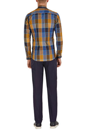 P 1015 Slim Fit Lacivert Klasik Pantolon