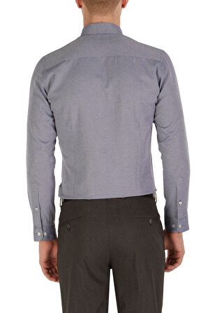 P 1015 Slim Fit Gri Klasik Pantolon