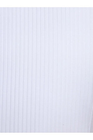 Gk 512 Slim Fit Duble Manşet Klasik Yaka Önü Piliseli Beyaz Damatlık Smokin Gömlek 