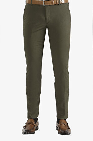 P 1050 Slim Fit Haki Spor Pantolon