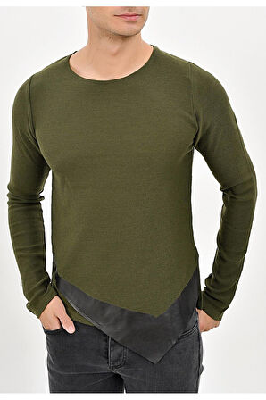 ETR 04 Slim Fit Yeşil O Yaka Triko