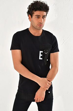 ATŞ 016 Slim Fit Siyah Spor T-Shirt