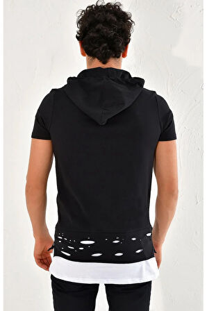 ATŞ 017 Slim Fit Siyah Spor T-Shirt