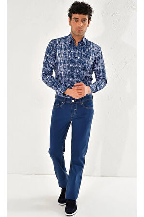 054 Slim Fit İndigo Jean Pantolon