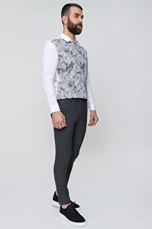 P 1074 Slim Fit Antrasit Spor Pantolon