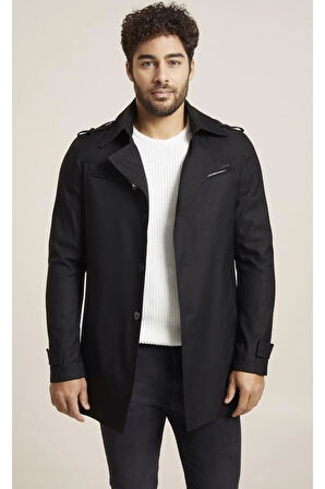 KA 066 Slim Fit Siyah Spor Kaban