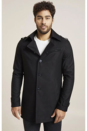 KA 066 Slim Fit Siyah Spor Kaban