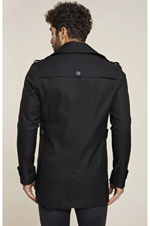 KA 066 Slim Fit Siyah Spor Kaban