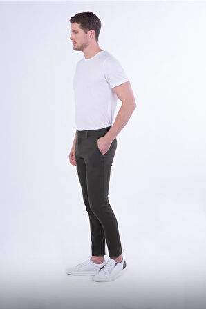 P 1076 Slim Fit Haki Spor Pantolon