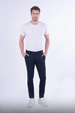 P 1076 Slim Fit Lacivert Spor Pantolon