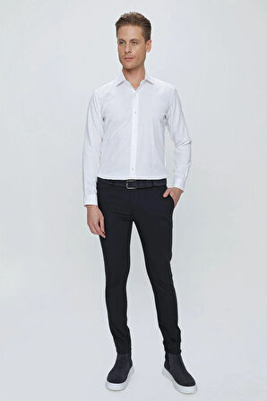 P 1077 Slim Fit Lacivert Spor Pantolon