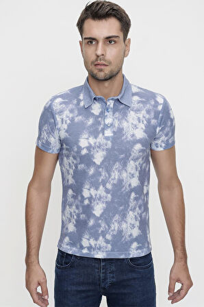 TS 798 Slim Fit Mavi Spor T-Shirt