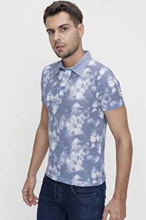 TS 798 Slim Fit Mavi Spor T-Shirt