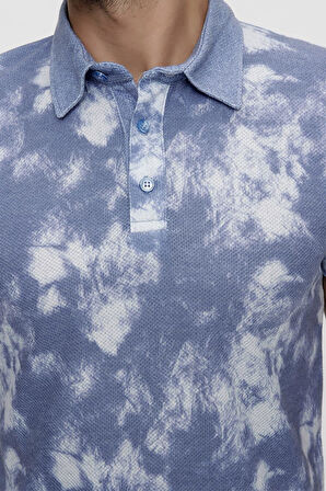 TS 798 Slim Fit Mavi Spor T-Shirt