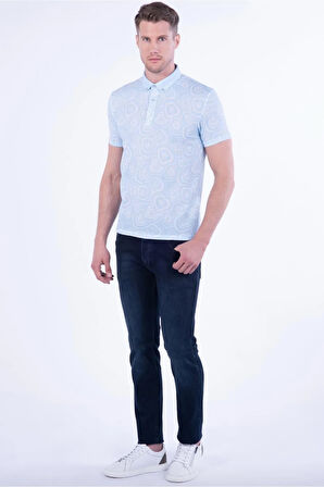 TS 801 Slim Fit Mavi Spor T-Shirt