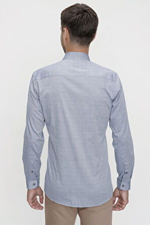 GK 618 Gri Klasik Gömlek