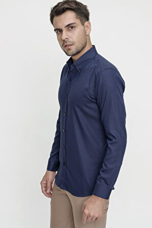 GK 620 Siyah Klasik Gömlek