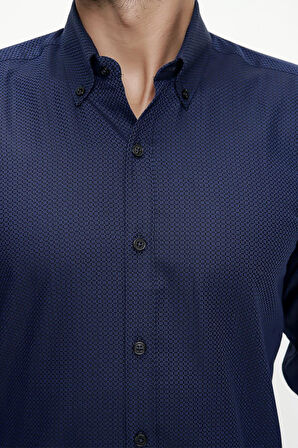 GK 620 Siyah Klasik Gömlek