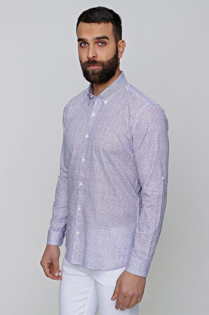 G 1472 Slim Fit Beyaz Spor Gömlek