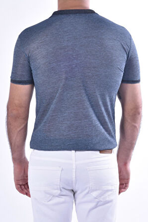 TS 814 Slim Fit Lacivert Spor T-Shirt