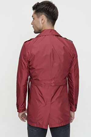 PRD 029 Slim Fit Bordo Spor Pardösü