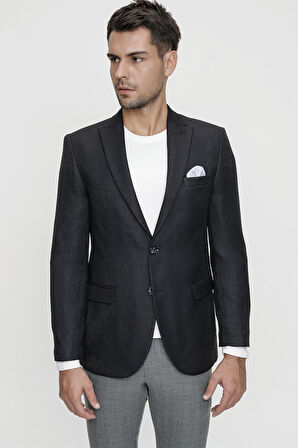 C 598 Slim Fit Siyah Spor Ceket