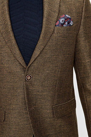 C 596 Slim Fit Tarçın Spor Ceket