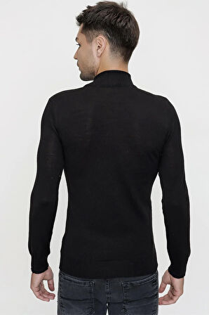 TR 838 Siyah Balıkçı Triko